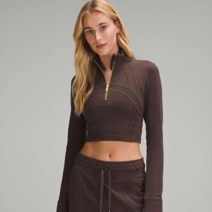 Lululemon Define Cropped Half Zip 8